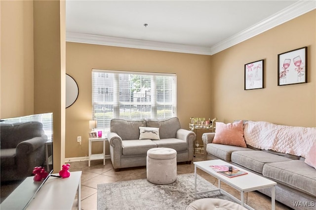 303 Helen Keller Blvd Unit B117, Tuscaloosa, AL 35404 - tiled living room with ornamental molding and baseboards