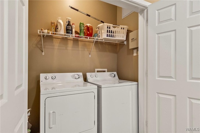 303 Helen Keller Blvd Unit B117, Tuscaloosa, AL 35404 - clothes washing area with washer and dryer and laundry area