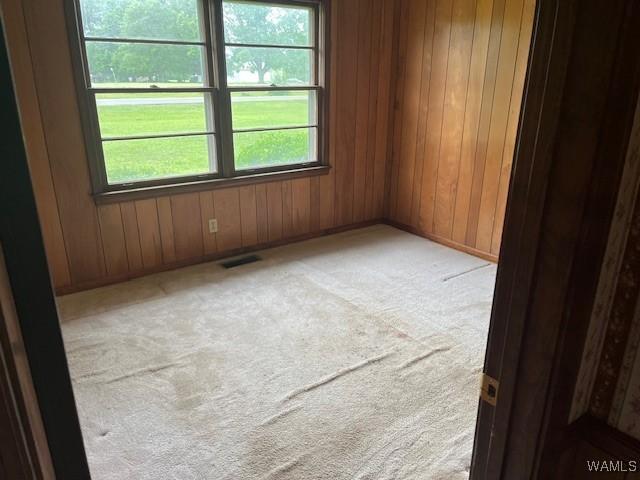 145 Lecroy Cir, Brent, AL 35034 - carpeted empty room with wood walls and baseboards