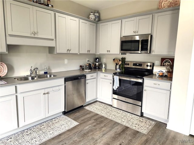 15525 Tide Water Ter, Brookwood, AL 35444 - kitchen with appliances with stainless steel finishes, a sink, wood finished floors, and light countertops