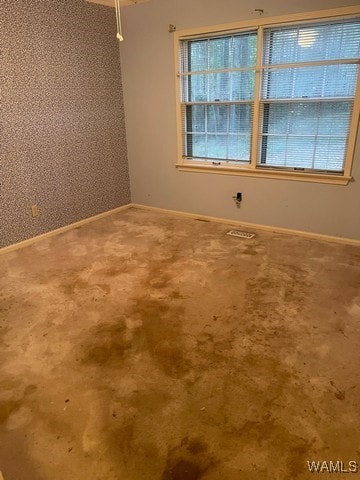 unfurnished room with carpet