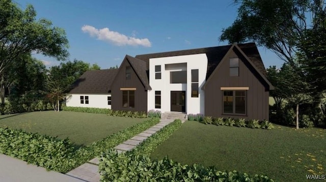 11696 Elam Dr, Northport, AL 35475 - view of front facade featuring board and batten siding and a front lawn