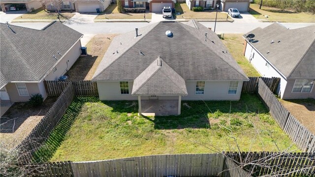 aerial view featuring a residential view