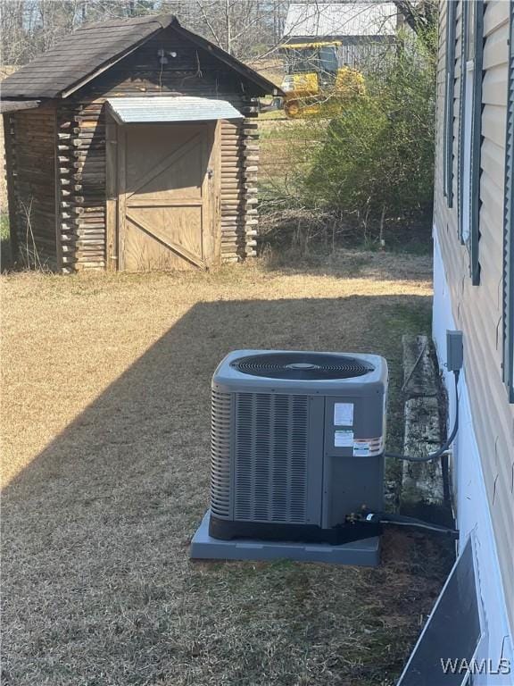 12443 Reed Simpson Rd, Northport, AL 35475 - view of shed featuring central AC