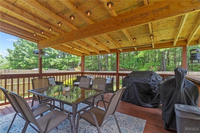 2757 Lily Cir, Northport, AL 35473 - deck featuring outdoor dining area and area for grilling