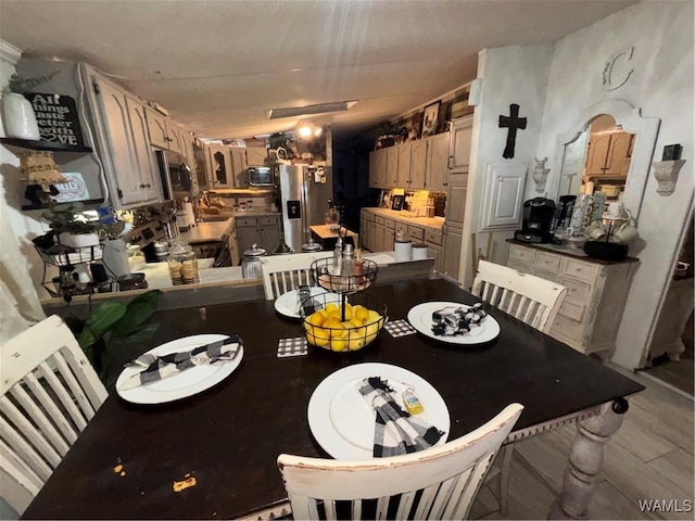 view of dining space