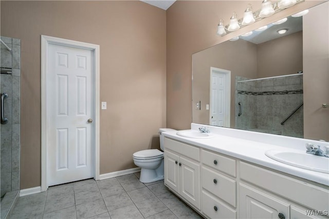 6128 Covington Villas Dr, Tuscaloosa, AL 35405 - full bath with double vanity, tiled shower, and tile patterned flooring