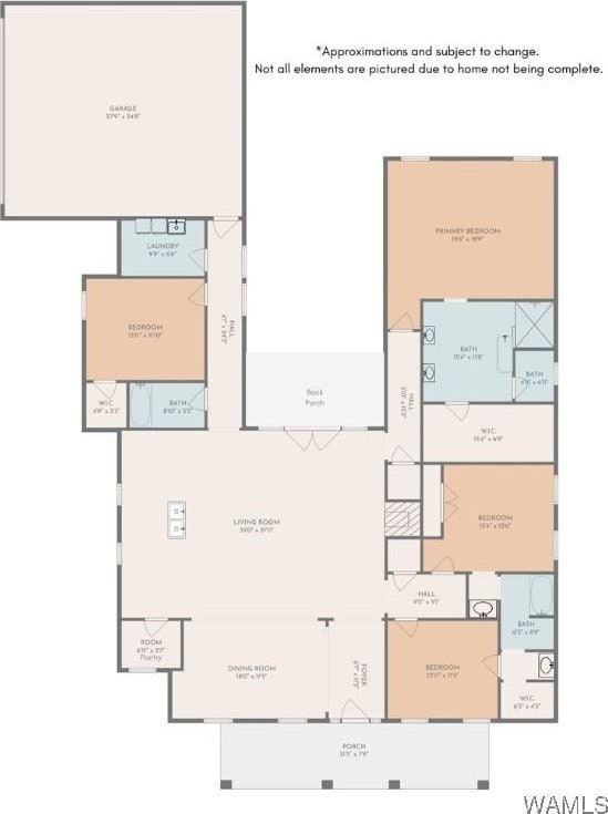 407 Edgefield Mews Cir, Tuscaloosa, AL 35406 - view of property floor plan