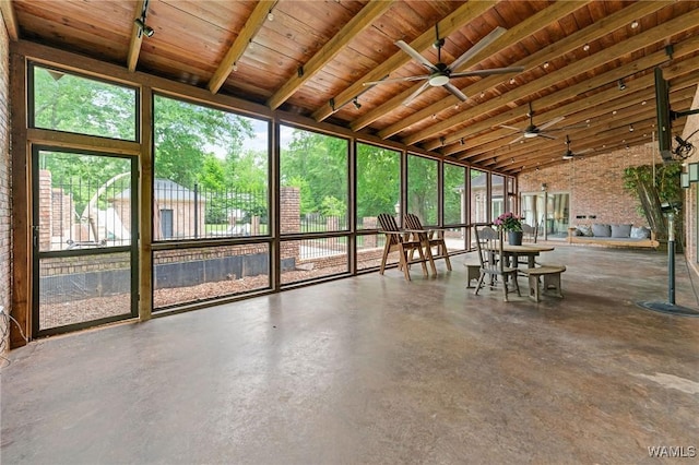 120 Magnolia Cir, Centreville, AL 35042 - sunroom with ceiling fan, healthy amount of natural light, and outdoor dining area