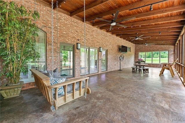 120 Magnolia Cir, Centreville, AL 35042 - view of patio with ceiling fan