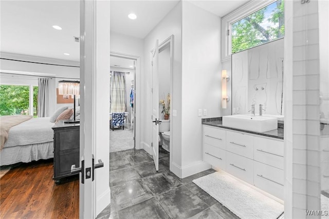 120 Magnolia Cir, Centreville, AL 35042 - bathroom with connected bathroom, vanity, and recessed lighting