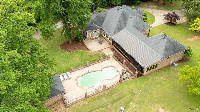 120 Magnolia Cir, Centreville, AL 35042 - aerial view of property and surrounding area with a pool