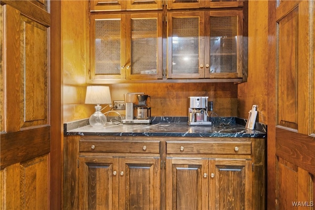 view of bar