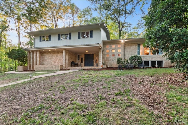 view of front of property with brick siding