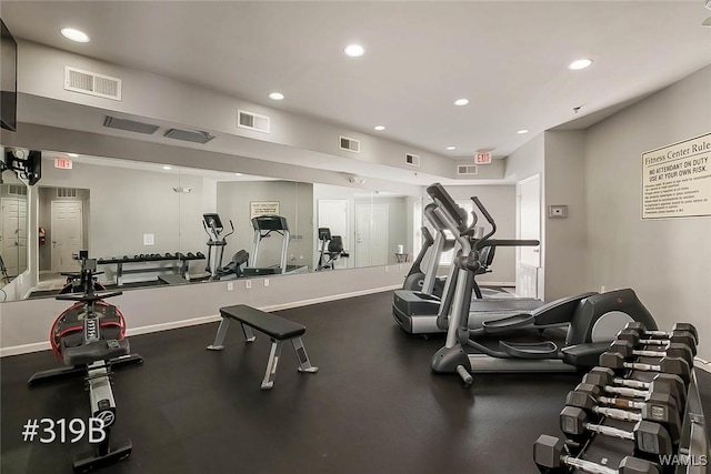 303 Helen Keller Blvd Unit B319, Tuscaloosa, AL 35404 - gym featuring recessed lighting