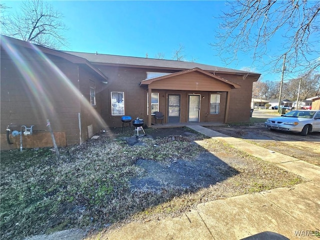 exterior space with covered porch