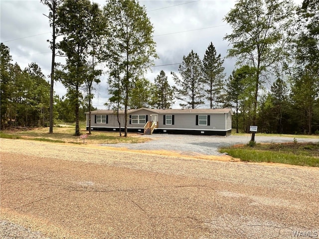 view of manufactured / mobile home