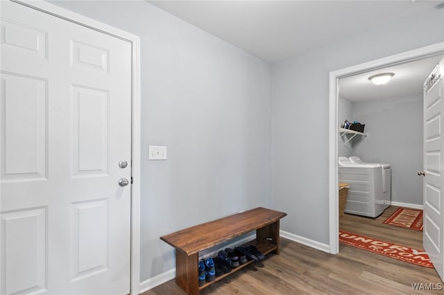 320 Rob Lee St, Moundville, AL 35474 - washroom with independent washer and dryer and wood finished floors