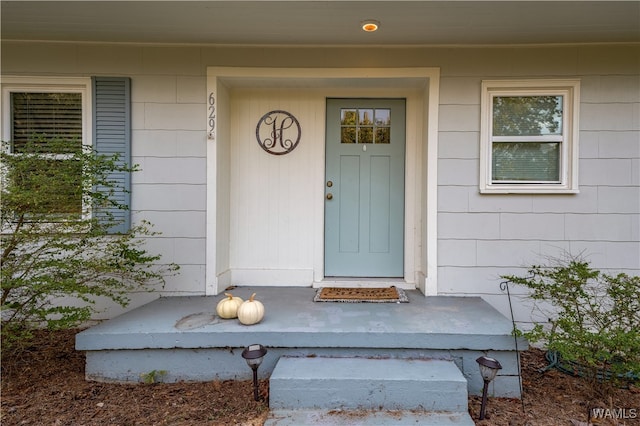 view of entrance to property