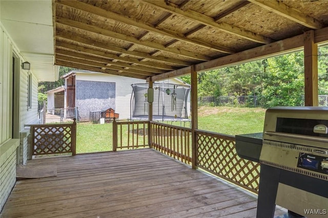 15120 Lakeland Forest Dr, Northport, AL 35475 - deck with area for grilling