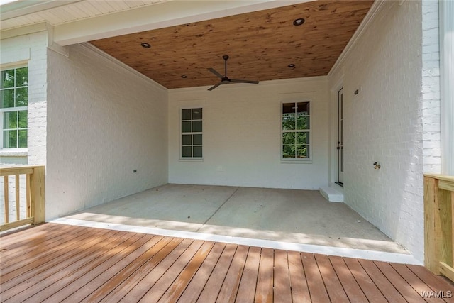 14817 Highpoint Cv, Northport, AL 35475 - deck featuring ceiling fan