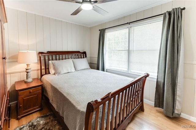4809 Dove Creek Ave, Northport, AL 35473 - bedroom featuring light wood-style floors, ceiling fan, and ornamental molding
