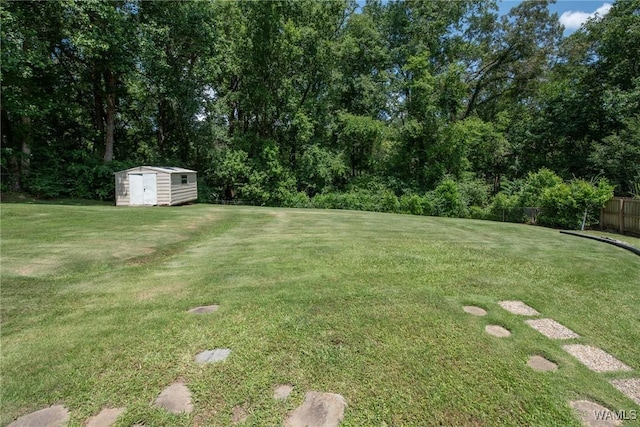 4809 Dove Creek Ave, Northport, AL 35473 - view of yard featuring a storage shed