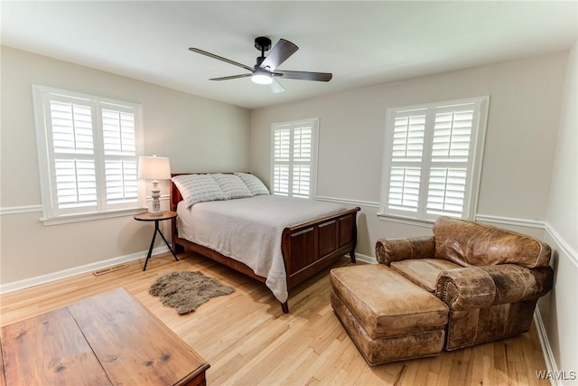 4809 Dove Creek Ave, Northport, AL 35473 - bedroom featuring light wood finished floors and a ceiling fan