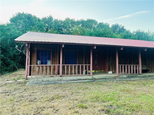 view of horse barn