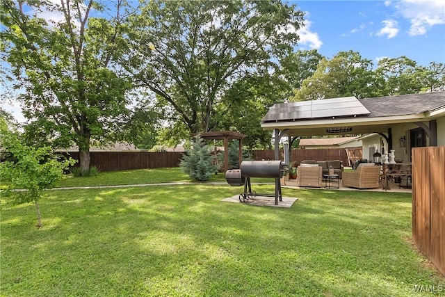 2507 Twin Mnr, Northport, AL 35476 - view of yard with an outdoor living space, heating fuel, and a patio area