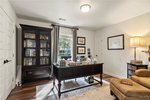 2507 Twin Mnr, Northport, AL 35476 - office featuring wood finished floors and baseboards