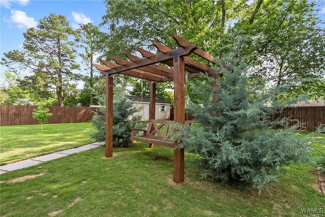 2507 Twin Mnr, Northport, AL 35476 - view of yard featuring a pergola and an outdoor structure