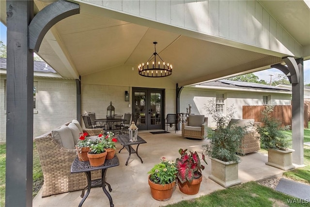2507 Twin Mnr, Northport, AL 35476 - view of patio featuring french doors