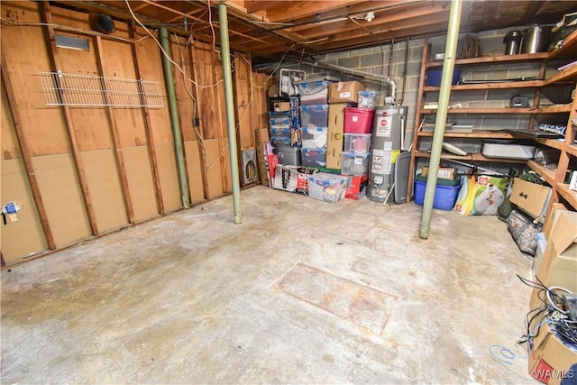 3207 33rd St, Northport, AL 35476 - unfinished basement featuring water heater