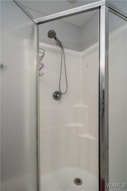 bathroom featuring walk in shower