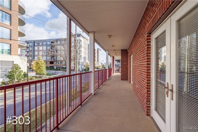 view of balcony