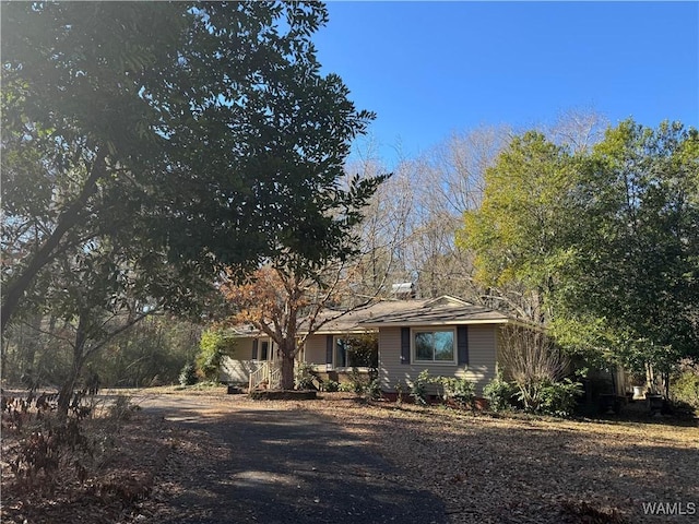 view of ranch-style home