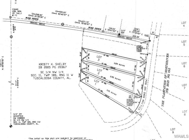 13871 Gilliam Rd, Berry, AL 35546 - map showing property parcels