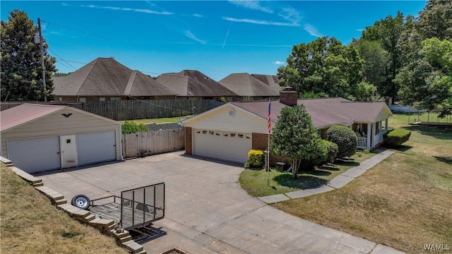 3541 Oak Bend Rd, Tuscaloosa, AL 35406 - view of front of property with a detached garage