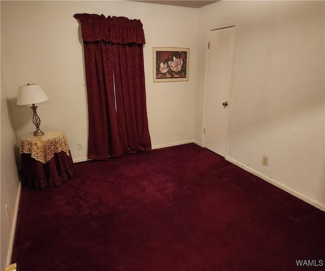 view of carpeted empty room