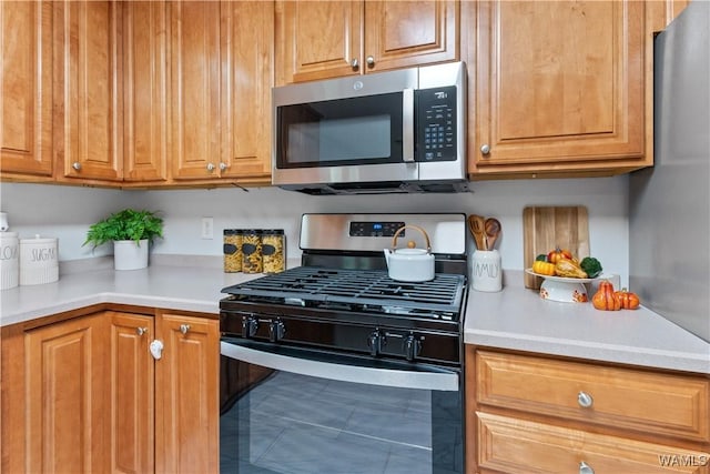 kitchen with gas range oven