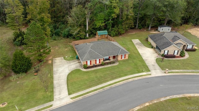 birds eye view of property