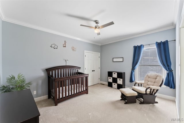 20892 Sharon Dr, Lake View, AL 35111 - bedroom featuring crown molding and light carpet