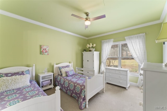 20892 Sharon Dr, Lake View, AL 35111 - carpeted bedroom featuring ornamental molding, baseboards, and ceiling fan