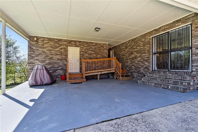 view of patio featuring entry steps