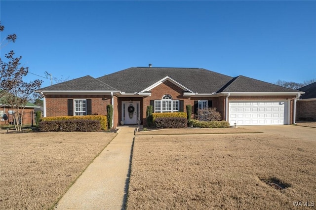 ranch-style house with a garage