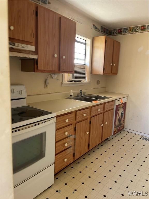 kitchen featuring sink and cooling unit