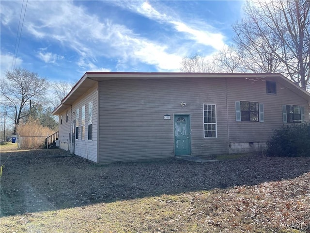 view of rear view of property