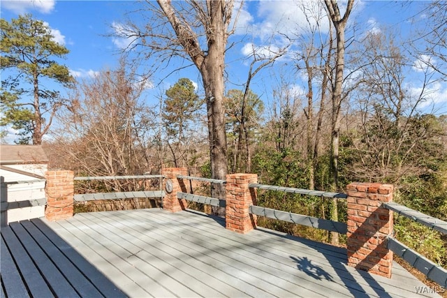 view of wooden terrace