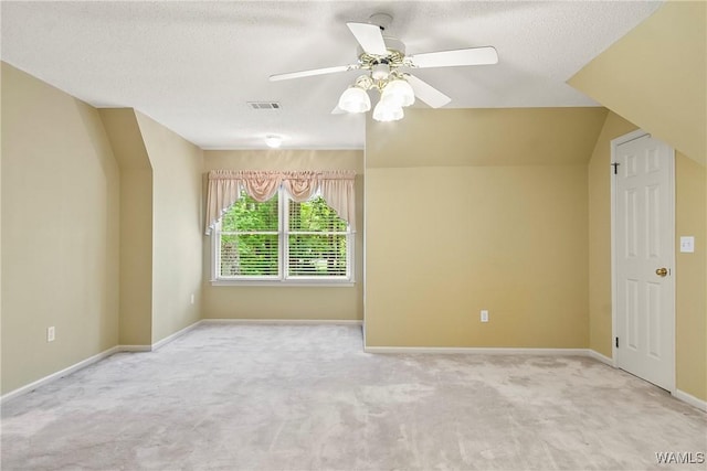 6803 Emerald Ln, Tuscaloosa, AL 35406 - carpeted spare room featuring ceiling fan, baseboards, and a textured ceiling